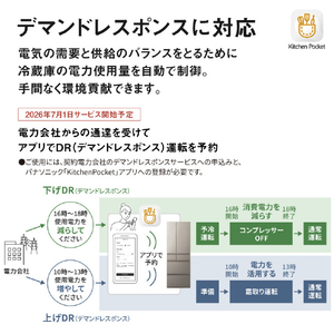 パナソニック 【フレンチドア】551L 6ドア冷凍冷蔵庫 パールホワイト NR-F55HY3-W-イメージ15