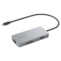 バッファロー Type-C接続 ドッキングステーション PD対応 CR付 シルバー LUD-U3-CGCSV