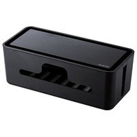 エレコム スタンド付きケーブルボックス(小) ブラック EKC-BOX003BK