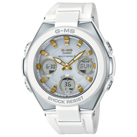 カシオ 腕時計 BABY-G G-MS ホワイト・ゴールド時字 MSG-W100-7A2JF