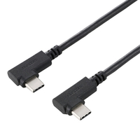 エレコム USB Type-C(TM)ケーブル やわらか両端L字タイプ ブラック U2C-CLLY20NBK