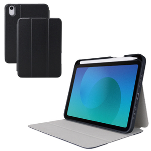 エレコム iPad mini(A17 Pro)用フラップケース 衝撃吸収 Pencil収納 スリープ対応 ブラック TB-A25SSABK-イメージ2