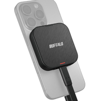 バッファロー スマートフォン向けマグネット対応SSD USB3．2Gen2(2TB) ブラック SSD-PMS2.0U3-BA