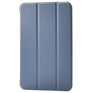 エレコム iPad mini(A17 Pro)用フラップケース 薄型軽量 背面クリア 2アングル ブルーグレー TB-A25SWVBG-イメージ1