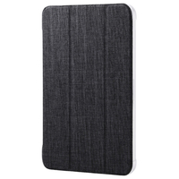 エレコム iPad mini(A17 Pro)用フラップケース 薄型軽量 ファブリック 背面クリア ブラック TB-A25SWVCBK