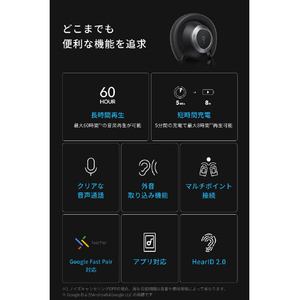 Anker ヘッドホン　Soundcore Space One Pro ミッドナイトブラック A3062N11-イメージ7