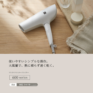 SHARP プラズマクラスタードライヤー Plasmacluster Beauty ホワイト系ルミナスホワイト IB-P602-W-イメージ4