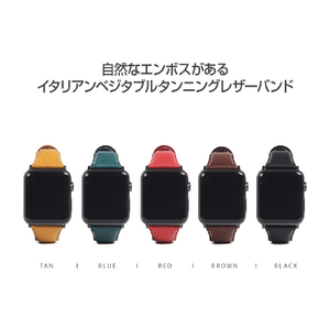 SLG Design Apple Watch 49/46/45/44/42mm用バンド  Italian Minerva Box Leather ブラック SD18392AW-イメージ6