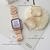 GAACAL Apple Watch Series 4-6/SE1-2 [40mm]用スワロフスキーフレーム ピンク×ローズゴールド W00065PR2-イメージ2