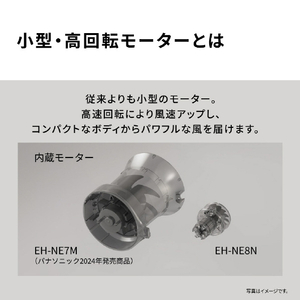 パナソニック ヘアドライヤー イオ二ティ モダンホワイト EH-NE8N-W-イメージ4