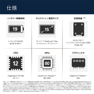 マイクロソフト Surface Laptop(第 8 世代) 15インチ Snapdragon  X2 Elite/24/512 プラチナ EP2-60903-イメージ15