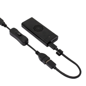 アイネックス USB3．2Gen1 Type-A 電源スイッチケーブル(20cm) ブラック U31AA-MF02S-イメージ3