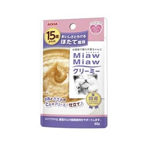 アイシア 15歳からのMiawMiawクリーミー ほたて風味 40g 15ｻｲﾐﾔｳﾐﾔｳｸﾘ-ﾐ-ﾎﾀﾃ40G-イメージ1