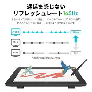XP-PEN 液晶ペンタブレット Artist Pro 24(Gen2) 165Hz ブラック ART240QHJP-イメージ10