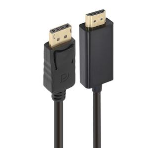 JTT DisplayPort-HDMI変換ケーブル 1m JT-DPHD1M-BK-イメージ1