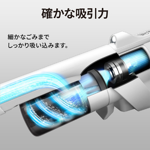 SHARP サイクロン式コードレススティッククリーナー RACTIVE Air ホワイト系 EC-AR11-W-イメージ5