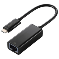 エレコム 1Gbps USB Type-C 有線LANアダプター ブラック EDC-GUC3V3-B