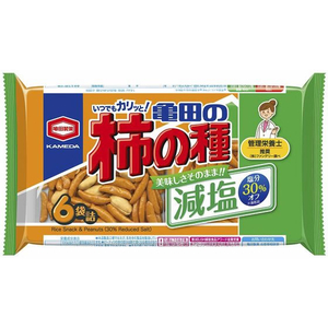亀田製菓 亀田の柿の種 減塩 6袋 F362470-イメージ1