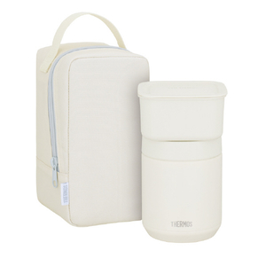 サーモス 真空断熱スープランチセット 400ml/400ml アイボリー JEE-801IV-イメージ5
