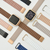 GAACAL Apple Watch Series 1-8/SE1-2(38/40/41mm)用マグネット式PUレザーバンド アッシュローズ W00186MA-イメージ2