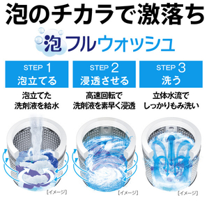AQUA 全自動洗濯機(インバーター10．0kg) ホワイト AQW-V10B(W)-イメージ8
