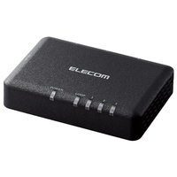 エレコム Giga対応3ポートスイッチ(プラ筐体/ACアダプター/小型) ブラック EHC-G03PA2-SB