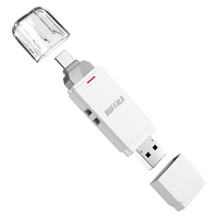 BUFFALO USB3．2(Gen2) Type-C/Aコネクター両対応 中低速帯 スティック(1TB) ホワイト SSD-SD1.0U3-WA