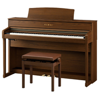 KAWAI 電子ピアノ【高低自在椅子＆ヘッドホン付き】 ナチュラルウォルナット調仕上げ CA701NW