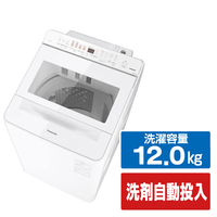パナソニック 12キロ全自動洗濯機 ホワイト NA-FA12V6-W