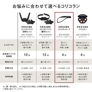 パナソニック 高周波治療器 コリコランループ グレージュ EW-RA520-H-イメージ12