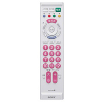 SONY 地デジテレビ専用リモコン ピンク RM-PZ110DP
