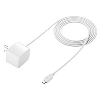 サンワサプライ microUSBケーブル一体型AC充電器(2．1A) ホワイト ACA-IP45W
