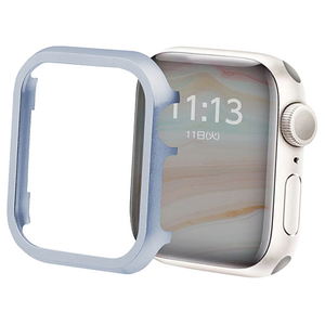 GAACAL Apple Watch Series 4-6/SE1-2 [40mm]用メタリックフレーム ブルー W00114B2-イメージ1