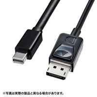 サンワサプライ ミニ-DisplayPort変換ケーブル(Ver1．4)(2m) ブラック KC-DPM14020