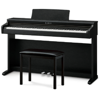 KAWAI 電子ピアノ 【固定椅子＆ヘッドホン付き】 プレミアムサテンブラック調仕上げ KDP120B