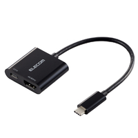 エレコム USB Type-C(TM) - HDMI(R)変換アダプター 1ポート USB PD(15cm) ブラック AD-CHDMIPDBK2