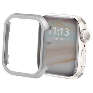 GAACAL Apple Watch Series 4-6/SE1-2 [40mm]用メタリックフレーム グレー W00114GY2-イメージ1