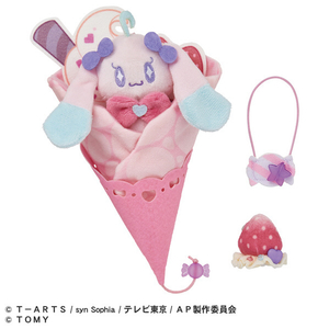 タカラトミー ひみつのアイプリ てのひらぬいぐるみR 新プリティシリーズ プリうさセット ｱｲﾌﾟﾘﾃﾉﾋﾗﾇｲｸﾞﾙﾐRﾌﾟﾘｳｻｾﾂﾄ-イメージ1