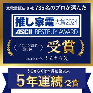 ダイキン 「標準工事代金半額」 26畳 フィルター自動清掃 省エネハイパワーエアコン e angle select うるさらX Rシリーズ ATR80APE4-WS-イメージ15