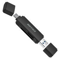 バッファロー Type-C/Type-A接続 USB3．2 Type-Cカードリーダー ブラック BSCR130U3CBK