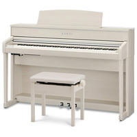 KAWAI 電子ピアノ 【高低自在椅子＆ヘッドホン付き】 プレミアムホワイトメープル調仕上げ CA701A