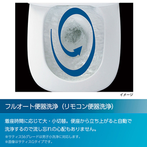 LIXIL 「標準工事＋引取料金込み」 LIXIL サティスS グレード5(内装工事なし)ピュアホワイト・ブースター有 サティスS ピュアホワイト ｻﾃｲｽSHU5202024BW1-イメージ4