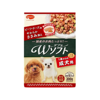 日本ペットフード ビタワン 君のWソフト 成犬用 ビーフ・チーズ味・やわらかささみ添え 200g FC553RW