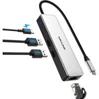 WAVLINK 2．5Gbps イーサネット 4-in-1 USB-C ハブ(PD充電対応) WL-UHP3032G