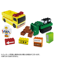 タカラトミー トミカ・プラレールブロック 工事現場セット ﾄﾐﾌﾟﾗﾌﾞﾛﾂｸｺｳｼﾞｹﾞﾝﾊﾞｾﾂﾄ