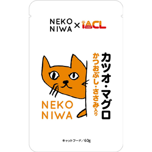 イトウ&カンパニー 猫庭 カツオ・マグロ かつおぶし・ささみ入り 60g NEKONIWAｶﾂｵﾏｸﾞﾛｻｻﾐ60G-イメージ1
