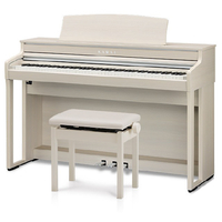 KAWAI 電子ピアノ 【高低自在椅子＆ヘッドホン付き】 プレミアムホワイトメープル調仕上げ CA401A