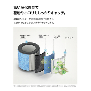 シャークニンジャ Shark BreatheClear 空気清浄機 グレー HP162JGY-イメージ8