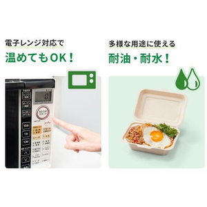 パックスタイル バガス容器 BBランチ 220-150 ラミ 50枚 FC327SH-00654680-イメージ9