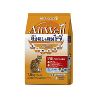 ユニ・チャーム AllWell 早食いが気になる猫用 フィッシュ味 挽き小魚とささみフリーズドライパウダー入り 1.5kg FC314YP